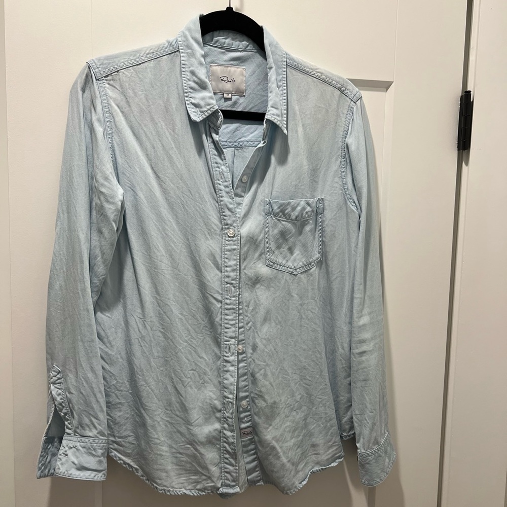 Rails denim button down shirt